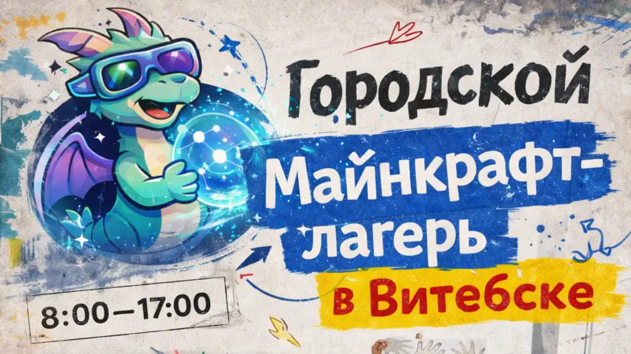 Городской IT-лагерь в стиле Minecraft в Витебске