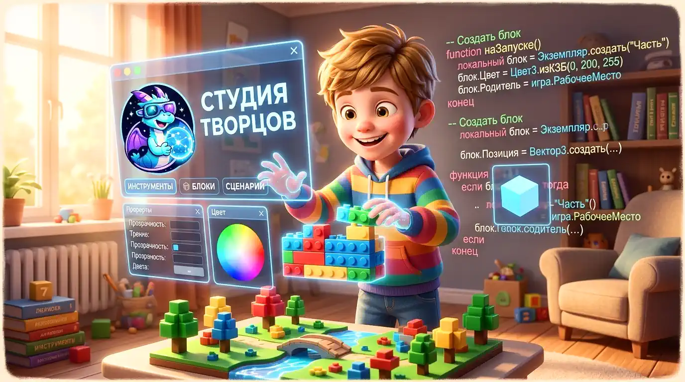 Как Roblox Studio учит детей программировать: от игры к профессии